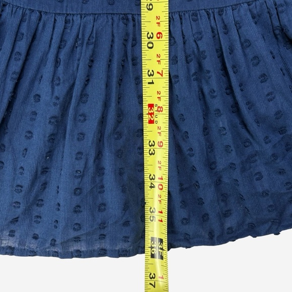 Vineyard Vines Textured Smocked Mini Dress Size M Medium Blue Cotton Resortwear - Picture 6 of 8